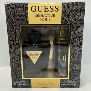 Guess Seductive Noir Women 2 Pc Gift Set 2.5oz EDT Spray 4.2oz Fragrance Mist